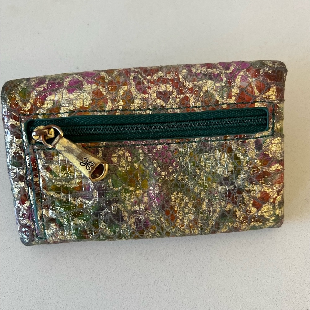 HOBO Lacy Leather Wallet in Rainbow Cheetah - Picture 3 of 14